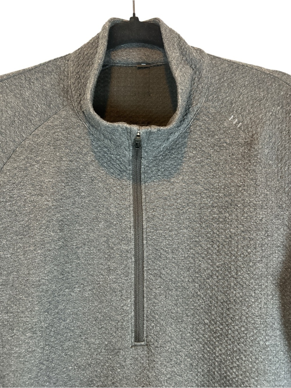 Lululemon At Ease Half -Zip Pullover Sweatshirt in Dark Charcoal size L - Picture 3 of 7